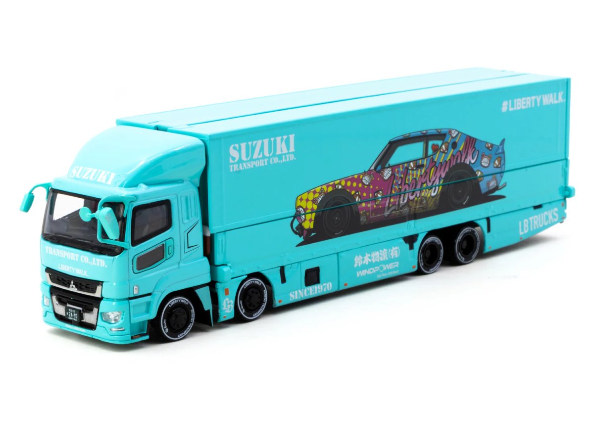 2025 Liberty Walk Mitsubishi Fuso Super Great LB-TRUCKS Light Blue: No package: Image 2