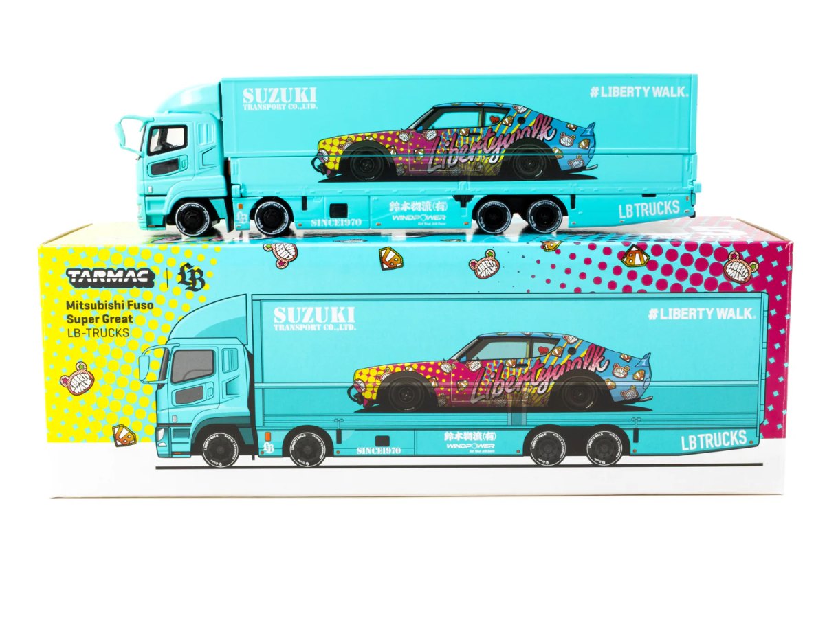 2025 Liberty Walk Mitsubishi Fuso Super Great LB-TRUCKS Light Blue: No package: Image 4