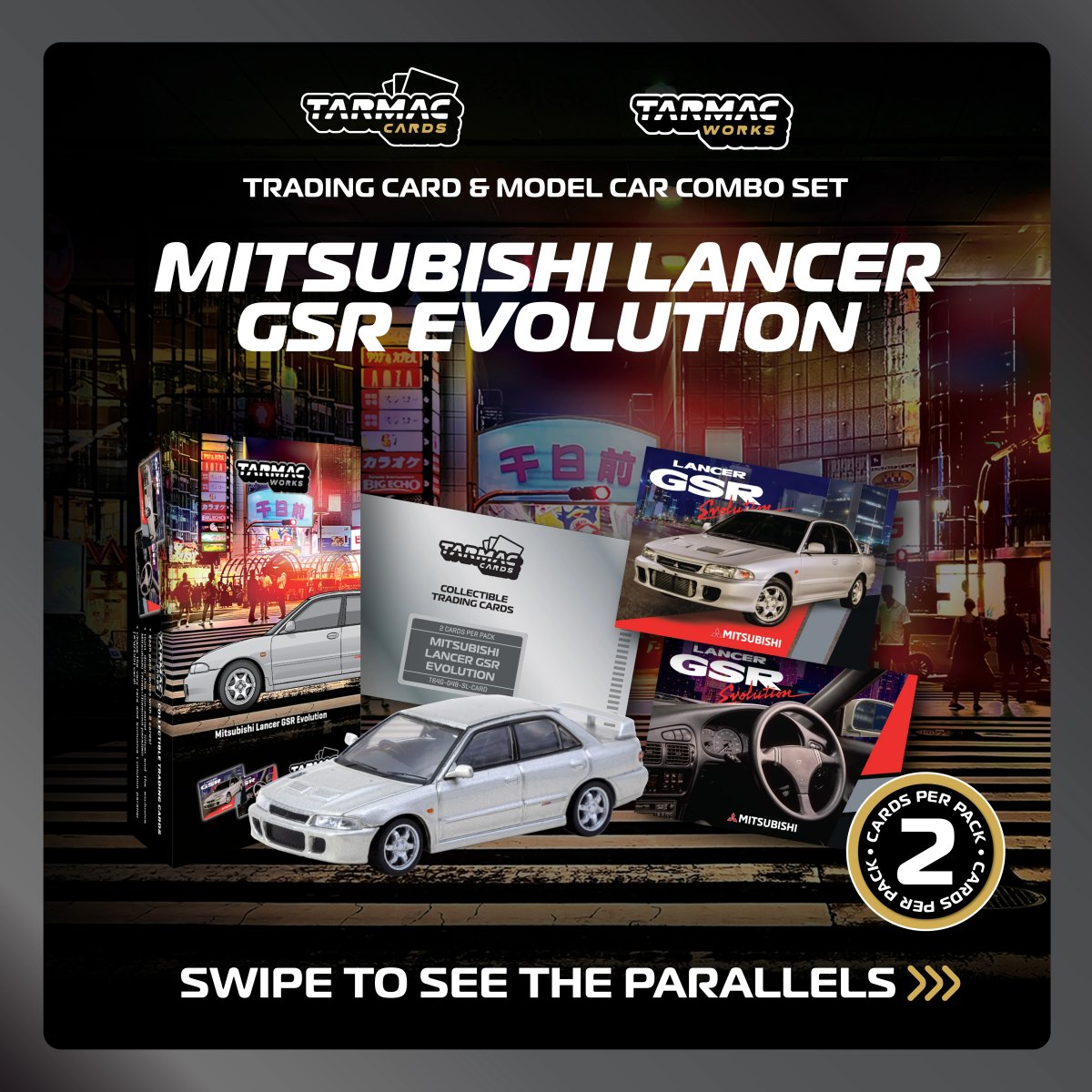2024 Mitsubishi Lancer GSR Evolution Silver Special Edition with Tarmac Cards: No package: Image 5