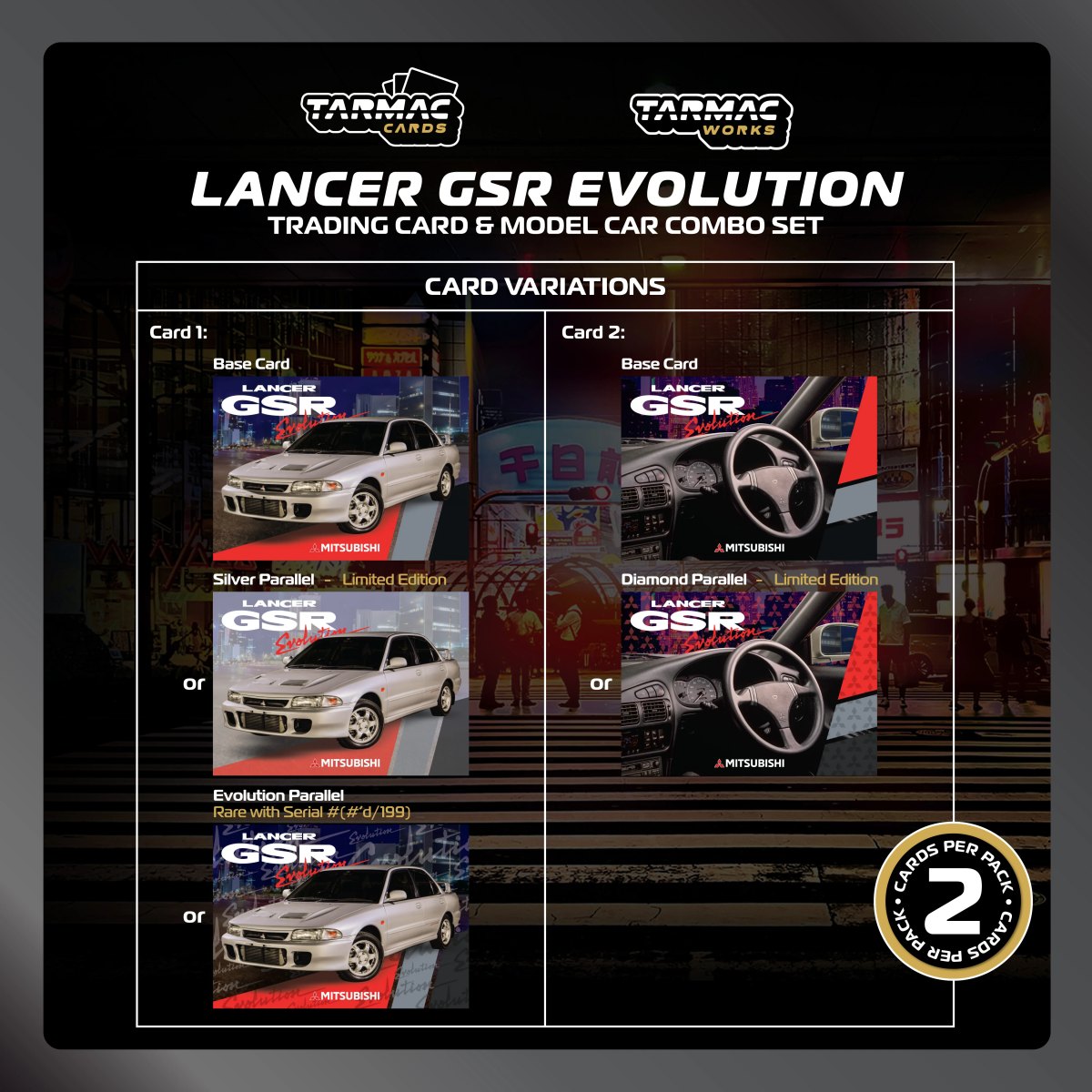 2024 Mitsubishi Lancer GSR Evolution Silver Special Edition with Tarmac Cards: No package: Image 6