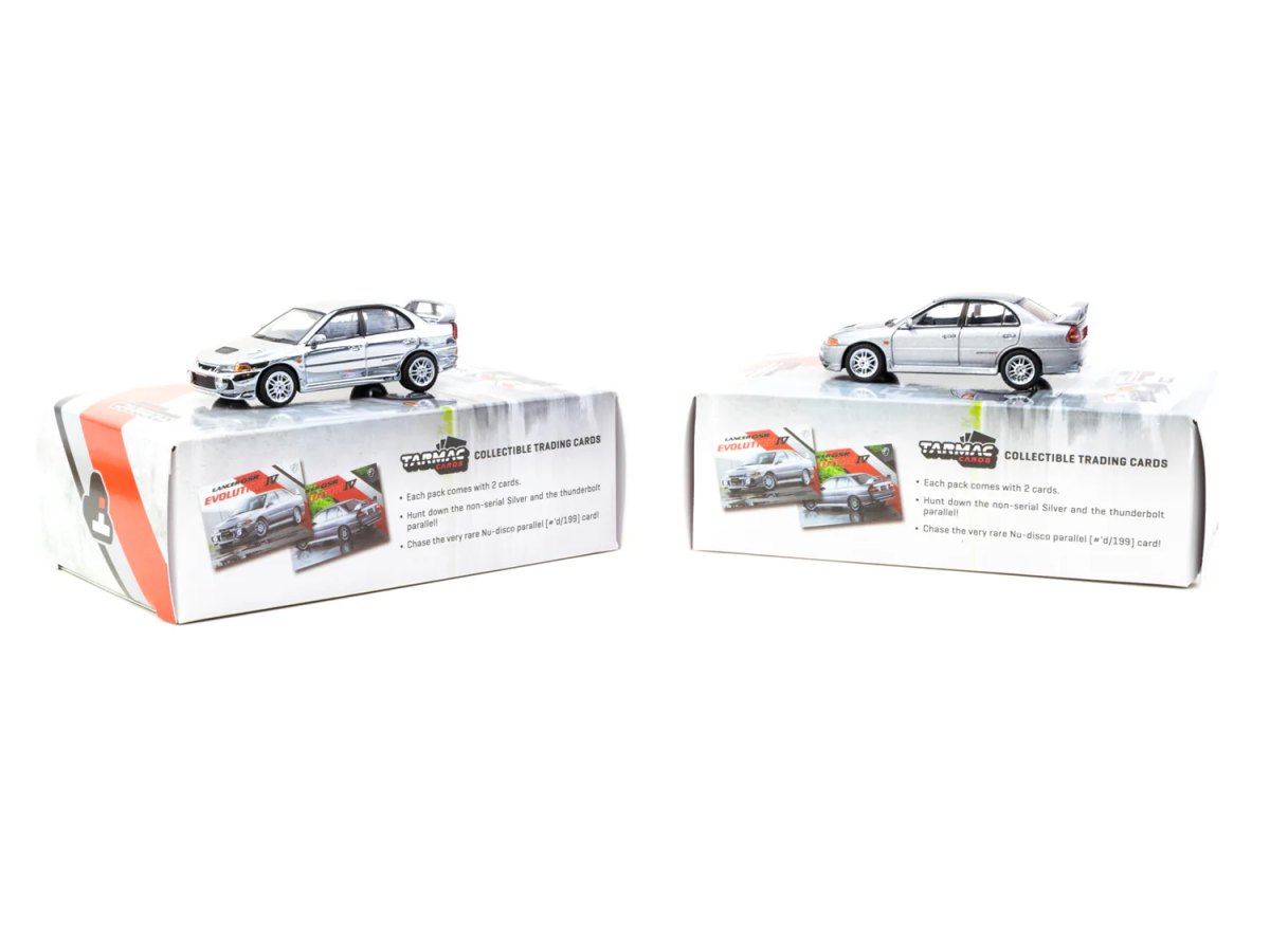 2025 Mitsubishi Lancer GSR Evolution IV Silver with Tarmac Cards: No package: Image 2