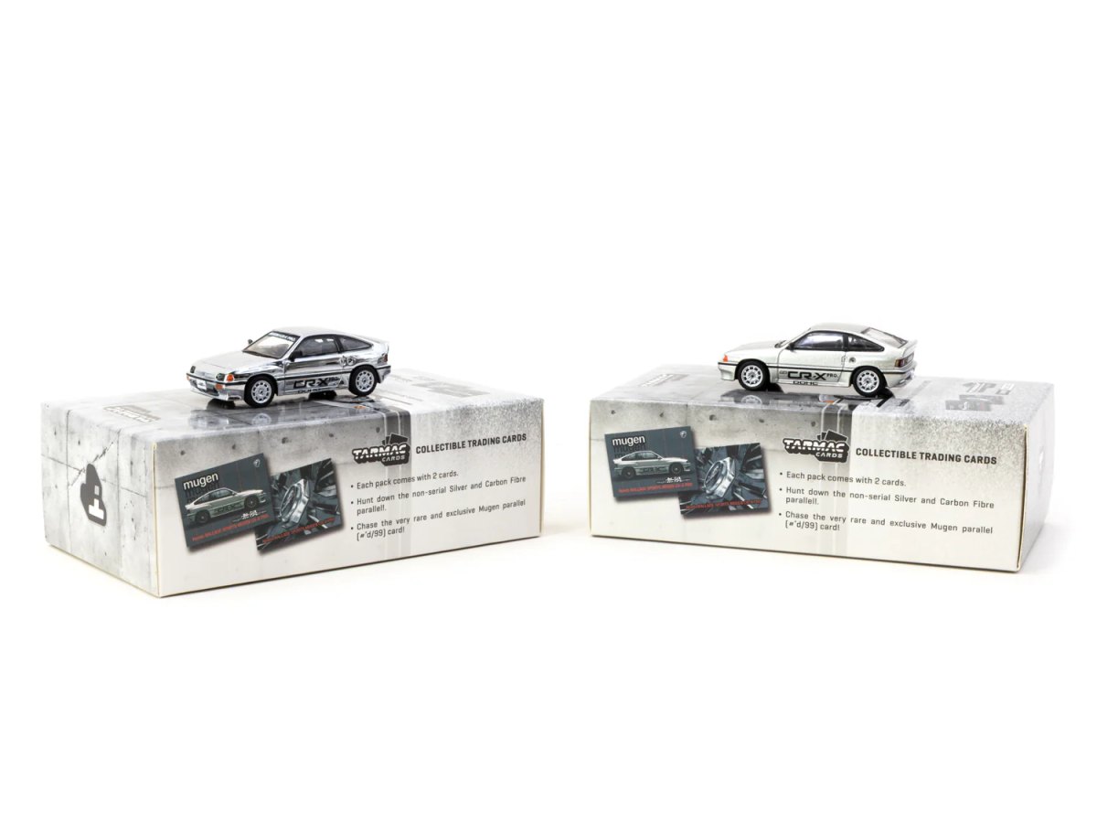 2025 Honda Ballade Sports MUGEN CR-X Pro Silver with Tarmac Cards Combo Set: No package: Image 2