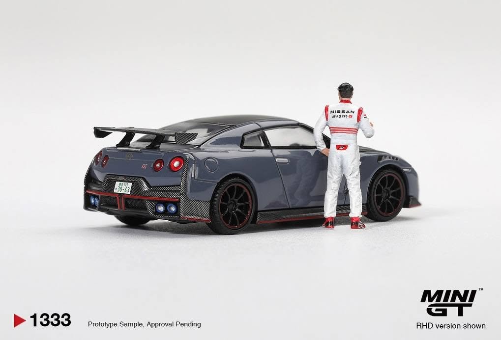 2026 Nissan GT-R Nismo 2024 Tsukuba Production Car Lap Record W / Matsuda Figure Tsugio Matsuda Collection Grey: Image 3