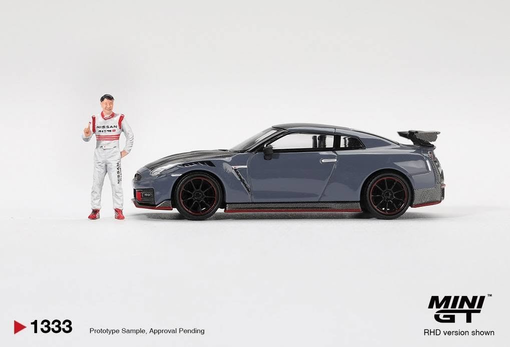 2026 Nissan GT-R Nismo 2024 Tsukuba Production Car Lap Record W / Matsuda Figure Tsugio Matsuda Collection Grey: Image 2