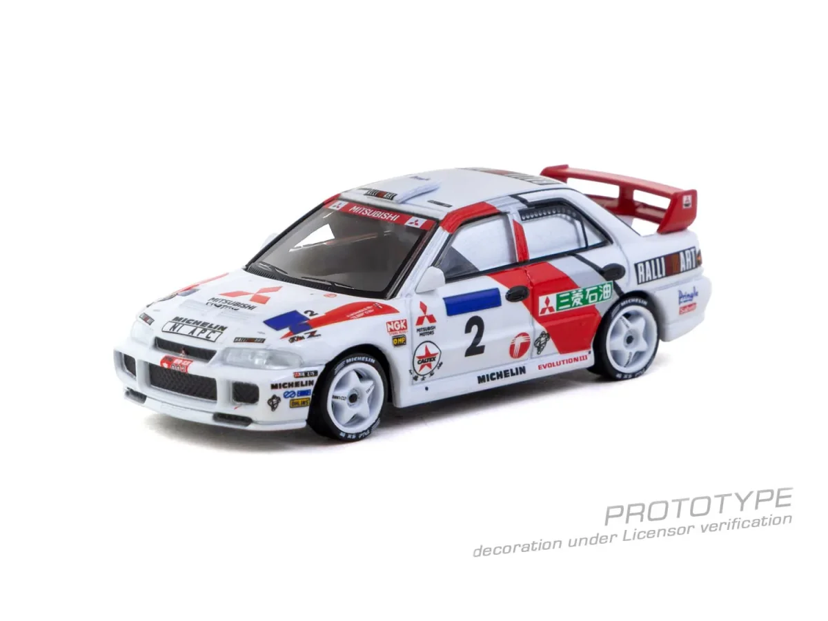 2026 Mitsubishi Lancer Evolution III Hong Kong Beijing Rally Winner 1996 White: Image 5