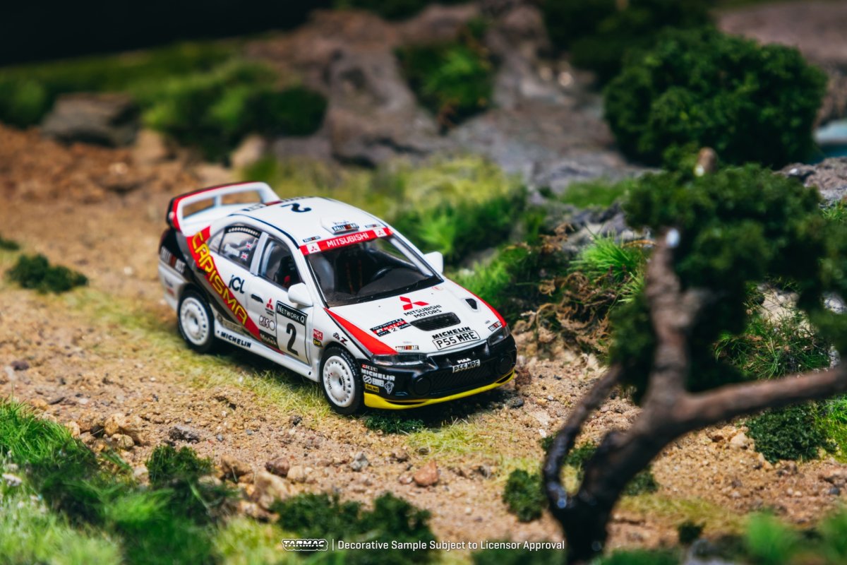 2026 1997 Mitsubishi Carisma GT Evo IV #2 Richard Burns RAC Rally White: Image 4
