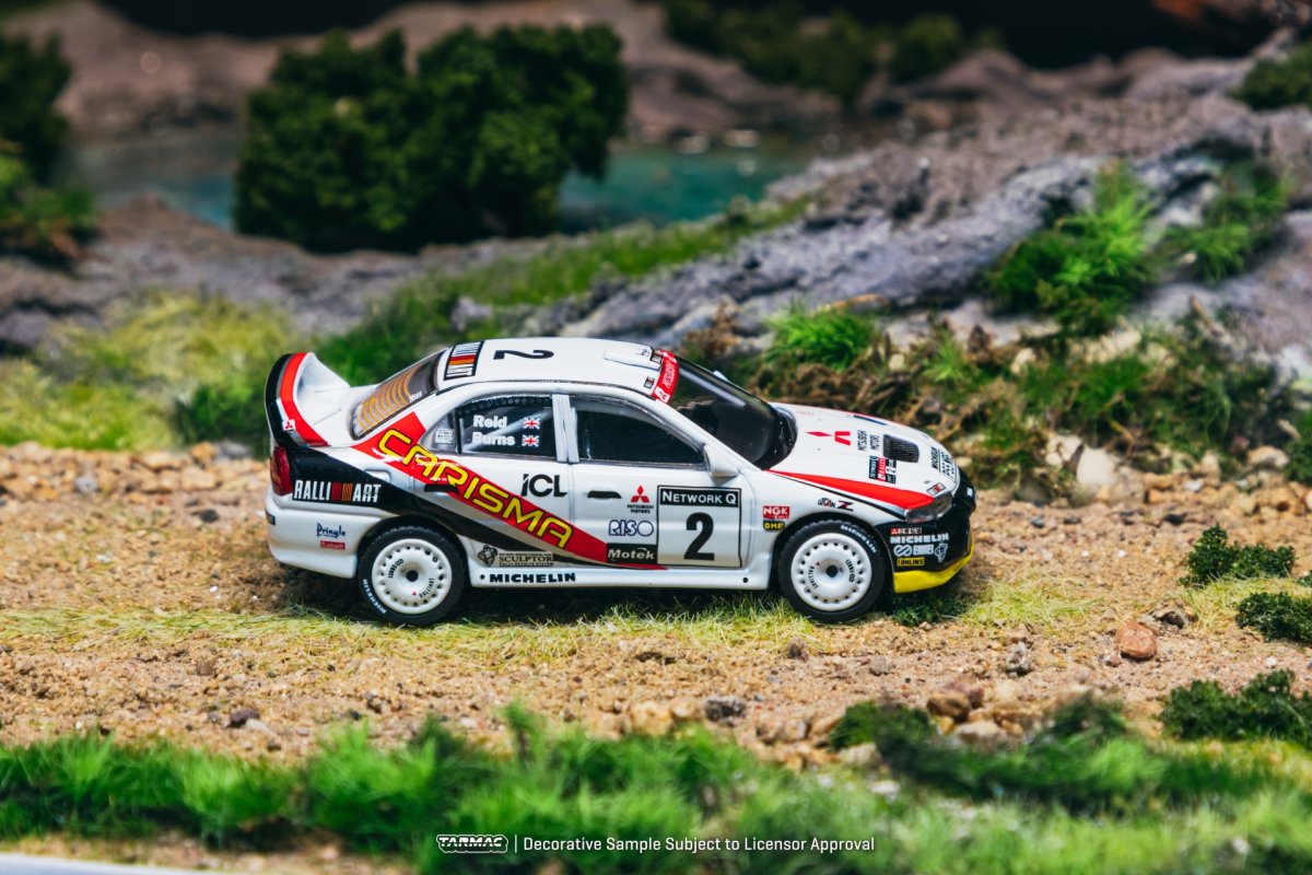 2026 1997 Mitsubishi Carisma GT Evo IV #2 Richard Burns RAC Rally White: Image 2