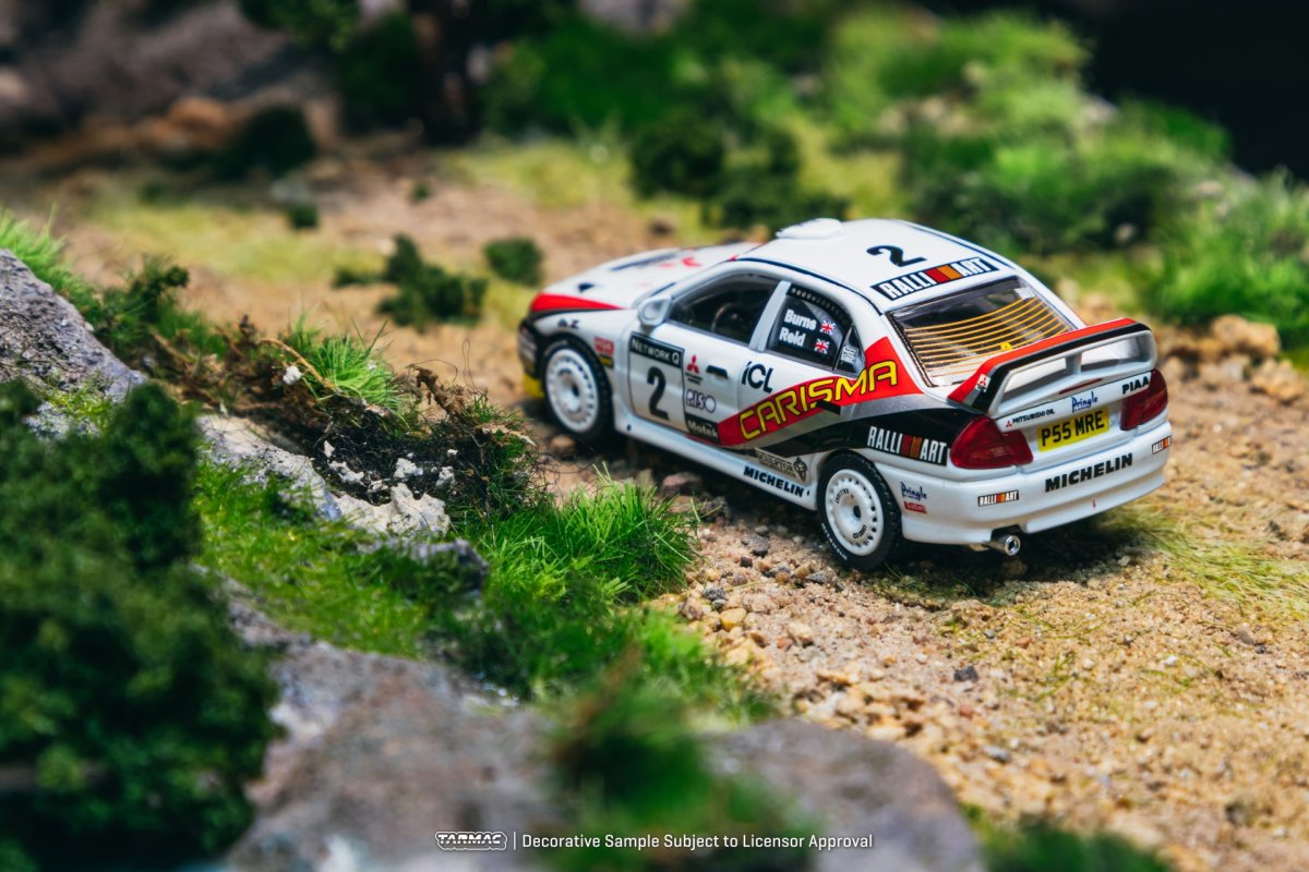 2026 1997 Mitsubishi Carisma GT Evo IV #2 Richard Burns RAC Rally White: Image 3