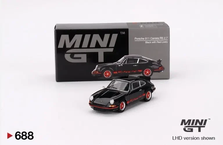 2024 Porsche 911 Carrera RS 2.7 Black with Red Livery Black: Image 2