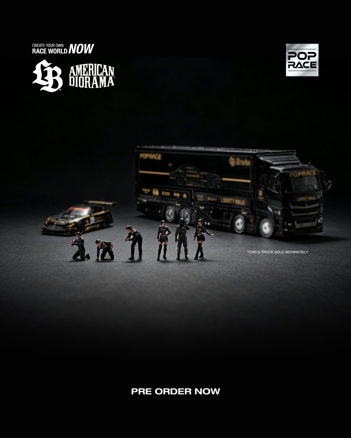 2026 Pop Race Team Crew Black: Image 2