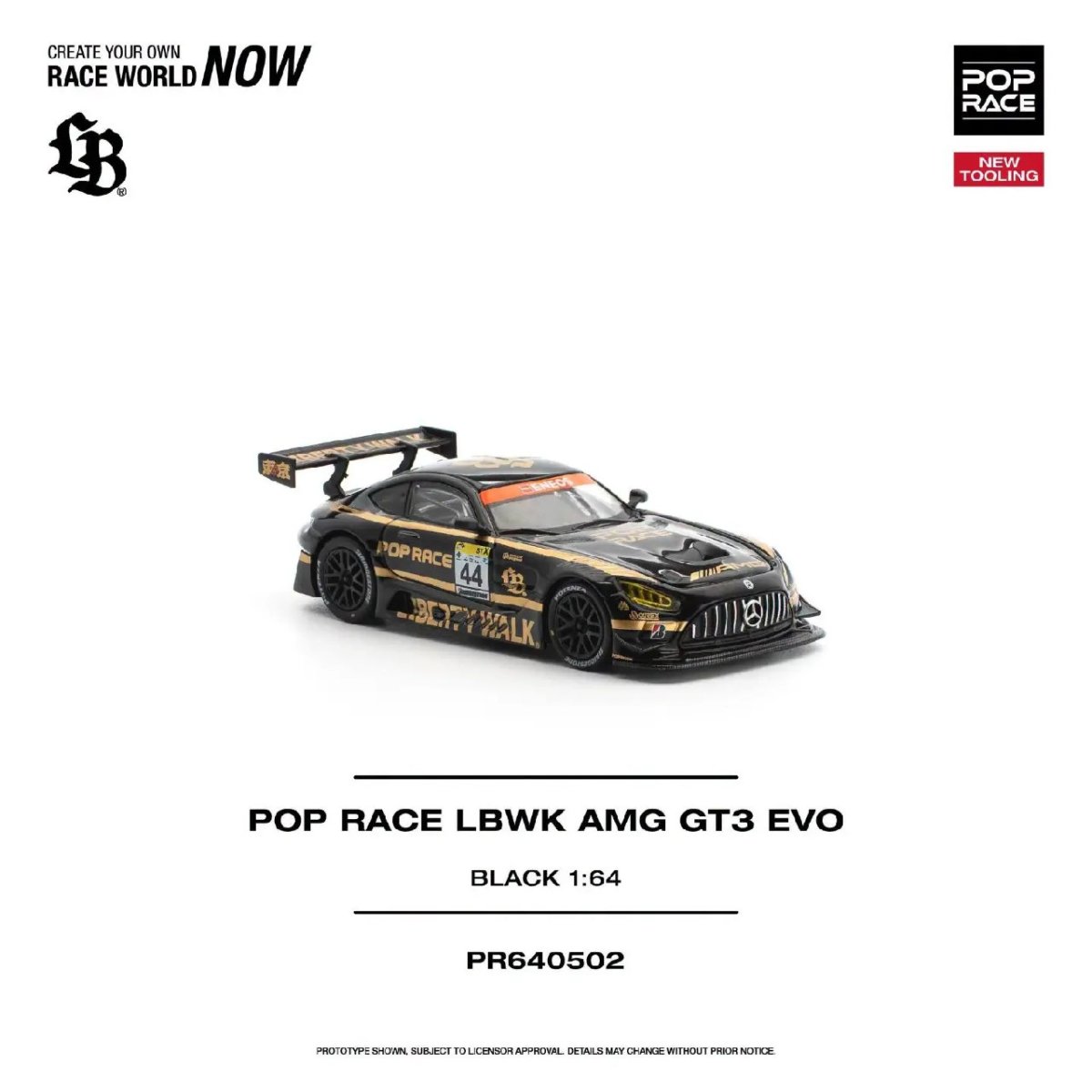 2026 Pop Race LBWK AMG GT3 Evo Black: Image 5