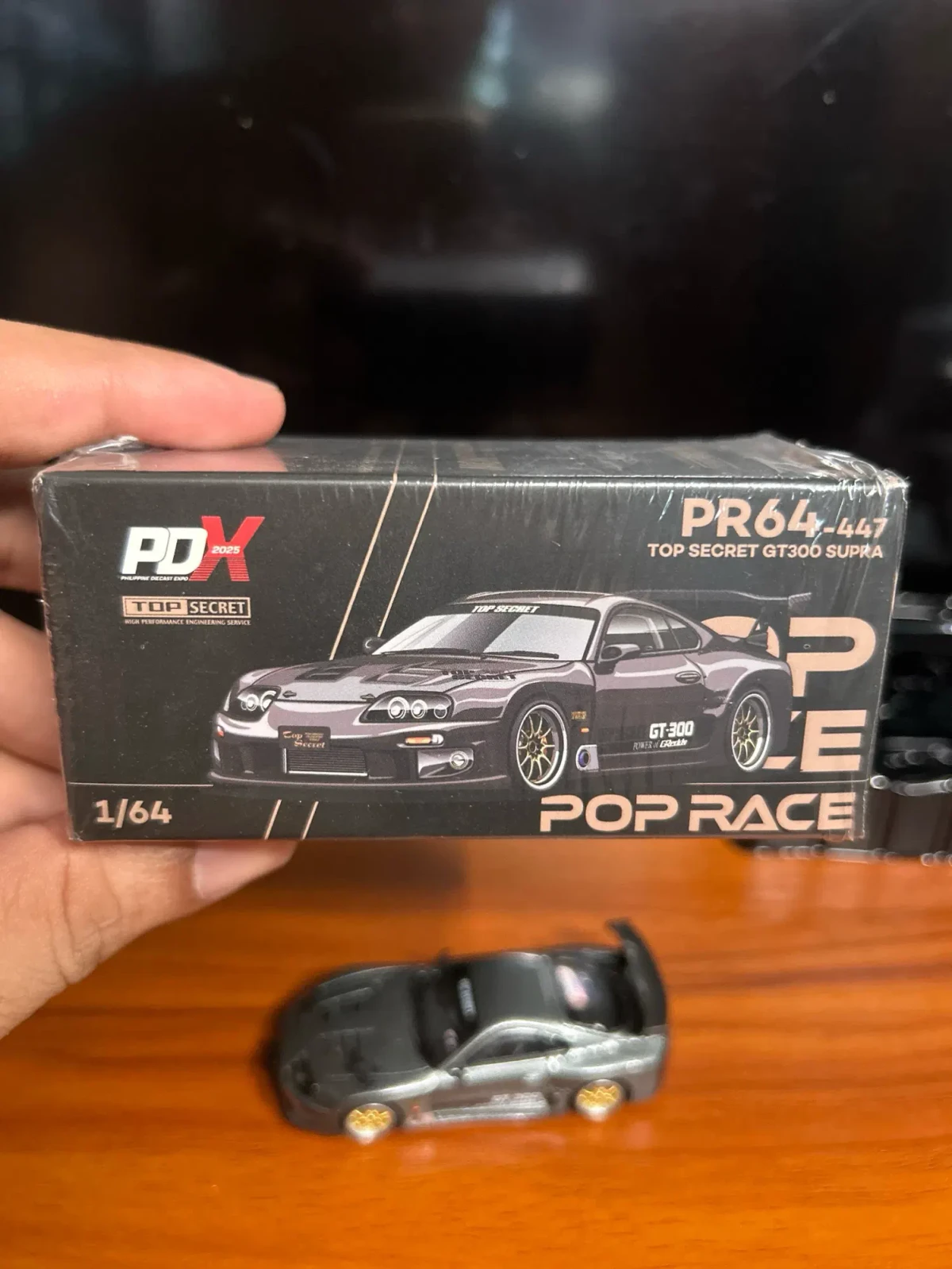 2025 Top Secret GT300 Supra Grey: Box: Image 2