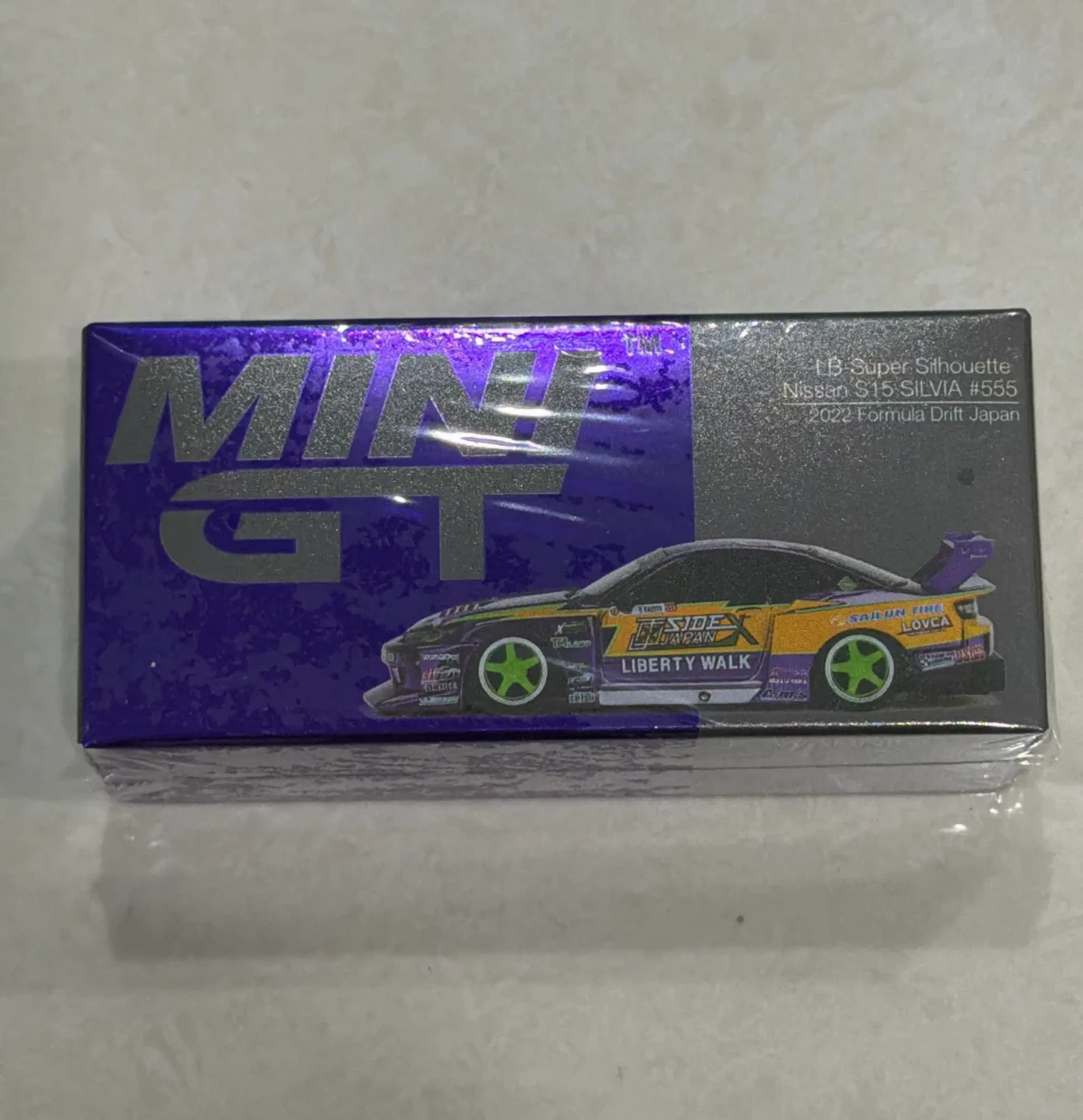 2023 LB-Super Silhouette Nissan S15 Silvia Formula Drift Japan 2022 #555 Yukio Fausto Purple: Box: Image 2