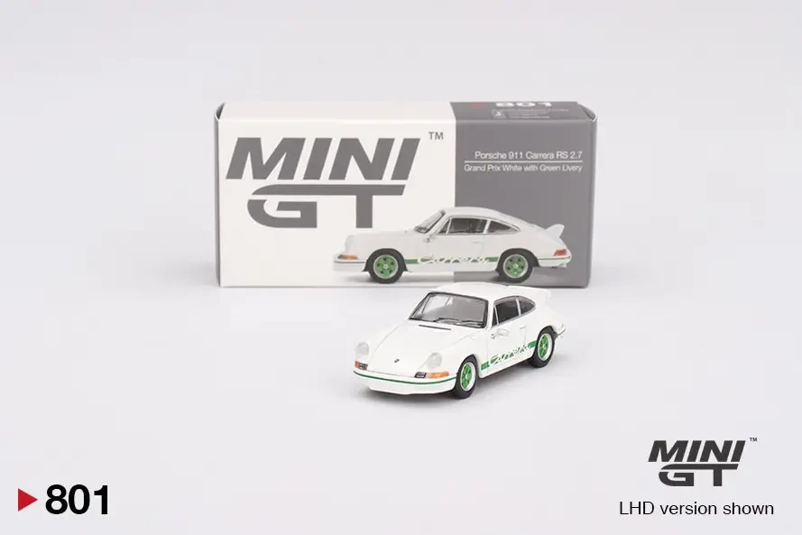 2025 Porsche 911 Carrera RS 2.7 Grand Prix White with Green Livery White: Image 2