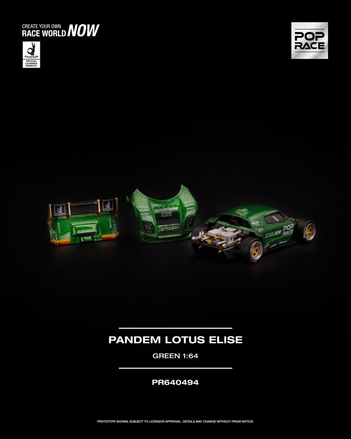 2026 Pandem Lotus Elise Green: Image 3