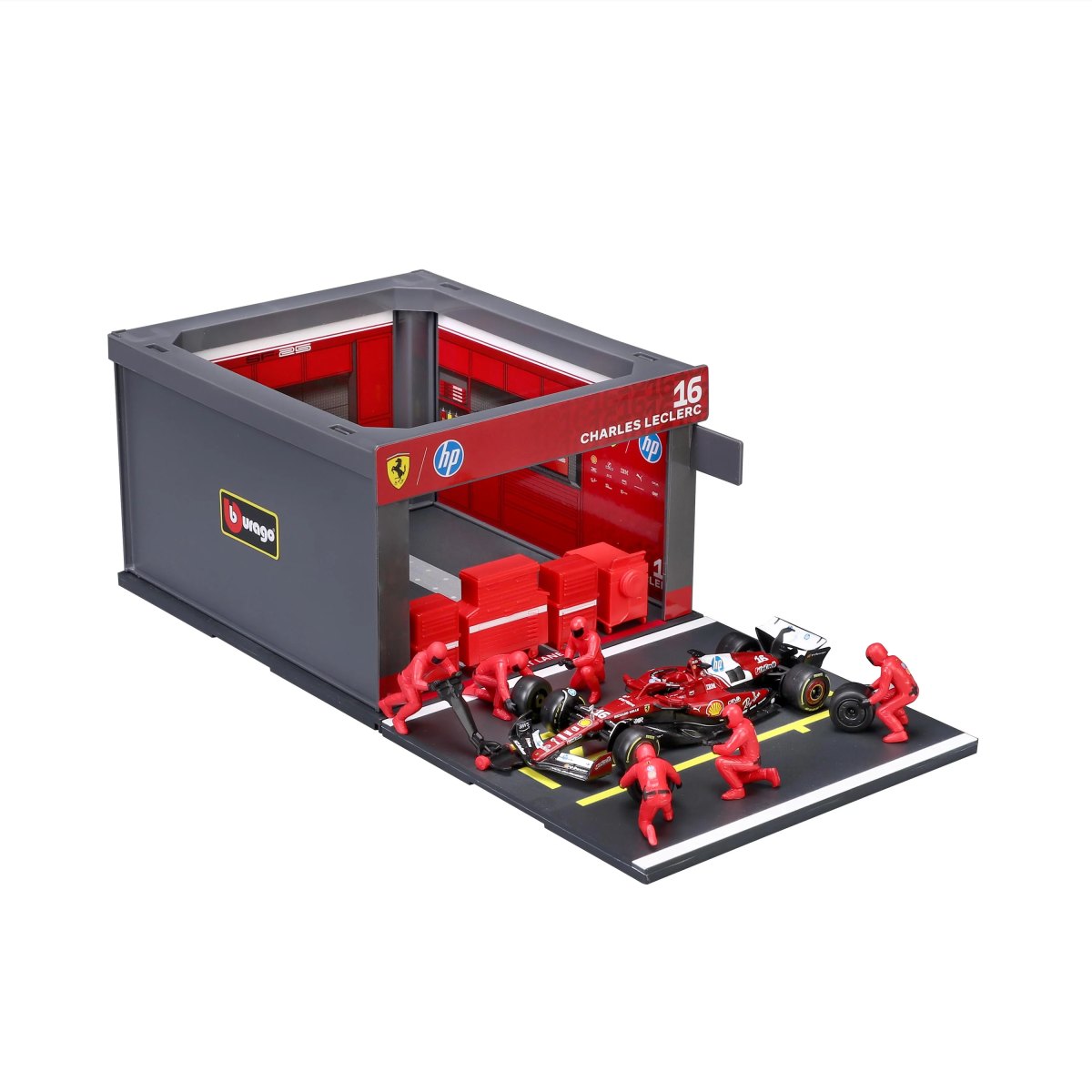 2026 PIT STOP FERRARI SF-25 #16 Charles LECLERC - Formula 1 Playset Diorama with 1:43 scale SF-25 vehicle: No package: Image 4