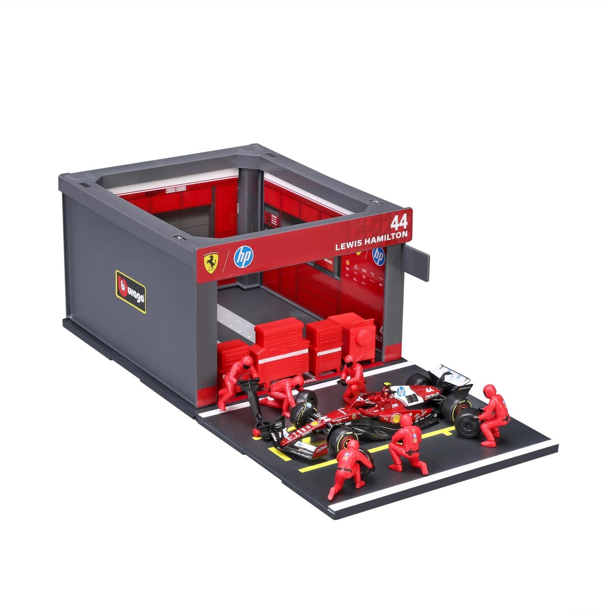 2026 PIT STOP FERRARI SF-25 #44 Lewis Hamilton - Formula 1 Playset Diorama with 1:43 scale SF-25 vehicle: No package: Image 4