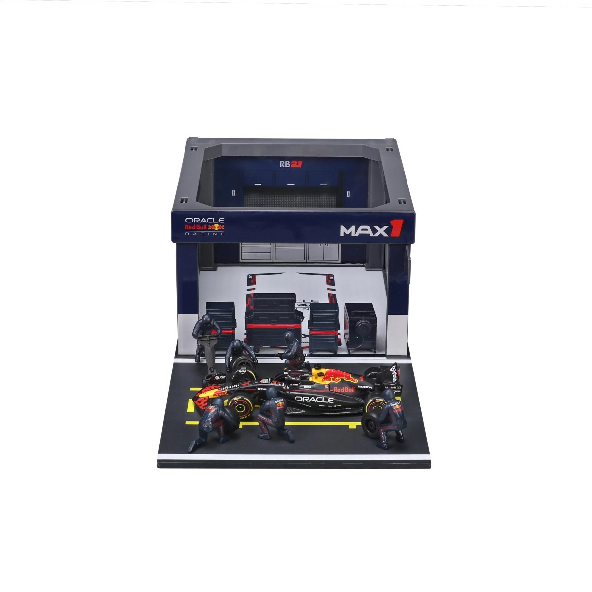 2026 PIT STOP RED BULL RB21 (2025) #1 VERSTAPPEN - Official Oracle Red Bull Racing Formula 1 Playset Diorama with 1:43 scale RB21 vehicle: No package: Image 3