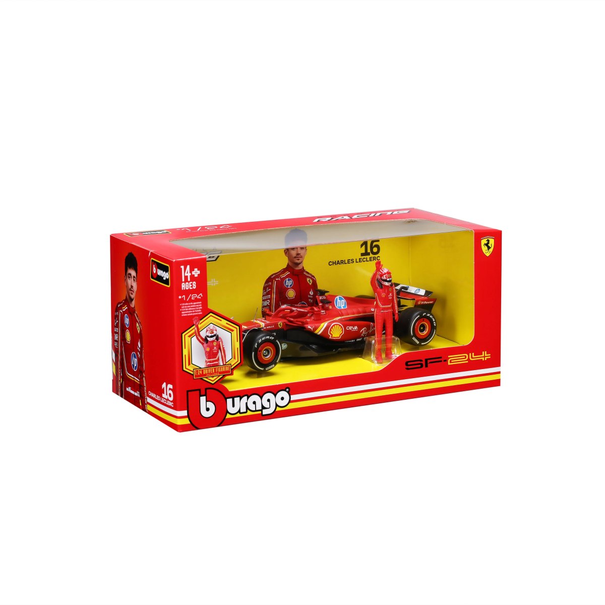 2026 F1 FERRARI SF-24 2024 #16 1:24 WITH DRIVER LECLERC: No package: Image 2