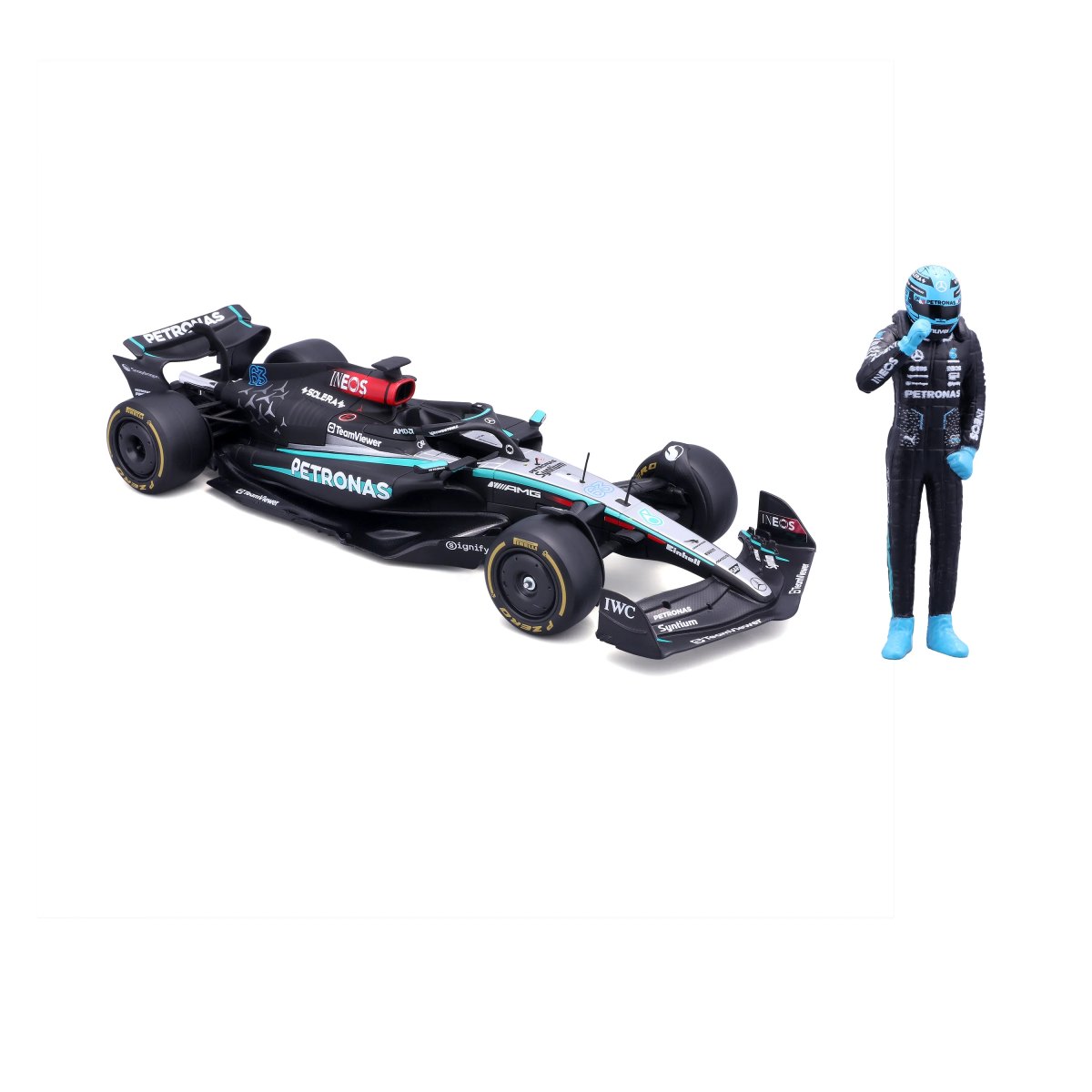 2026 F1 MERCEDES-AMG W15 E PERFORMANCE 2024 #63 1:24 WITH DRIVER RUSSELL: No package: Image 6