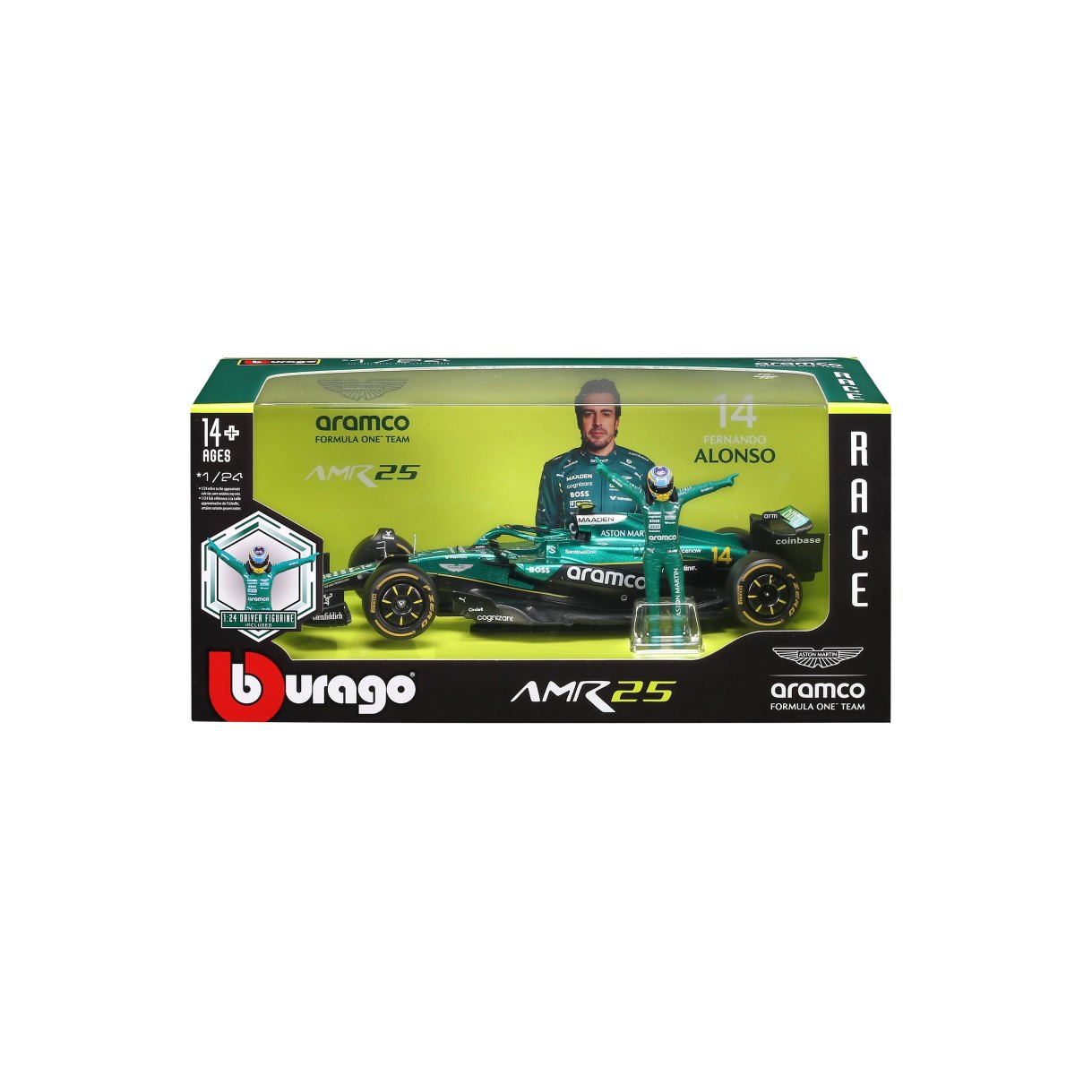 2026 F1 ASTON MARTIN AMR 25 2025 #14 1:24 WITH DRIVER ALONSO: No package: Image 7