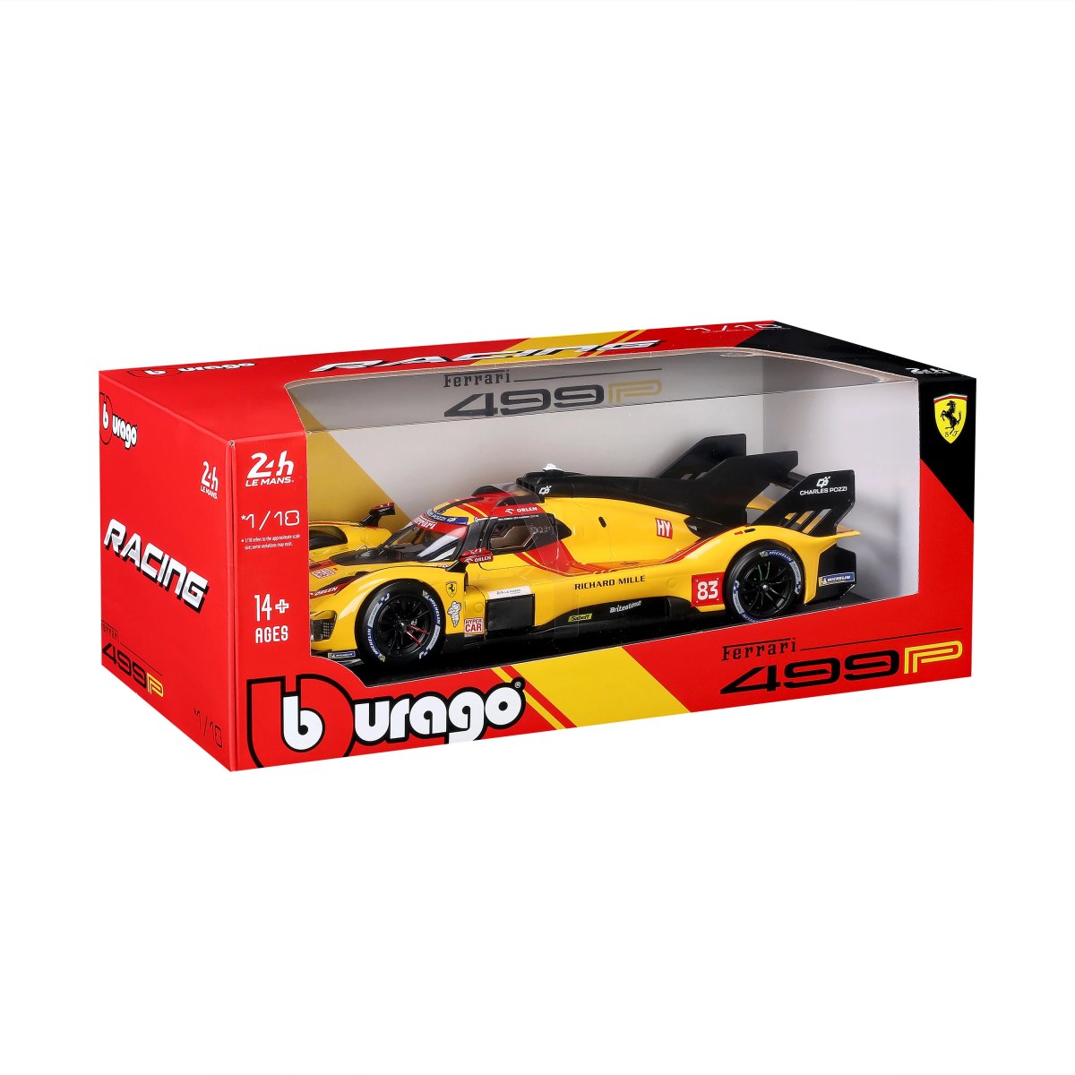 2026 Ferrari 499P 24H LMH Hypercar 2025 Bburago 1:18 No. 83: No package: Image 2