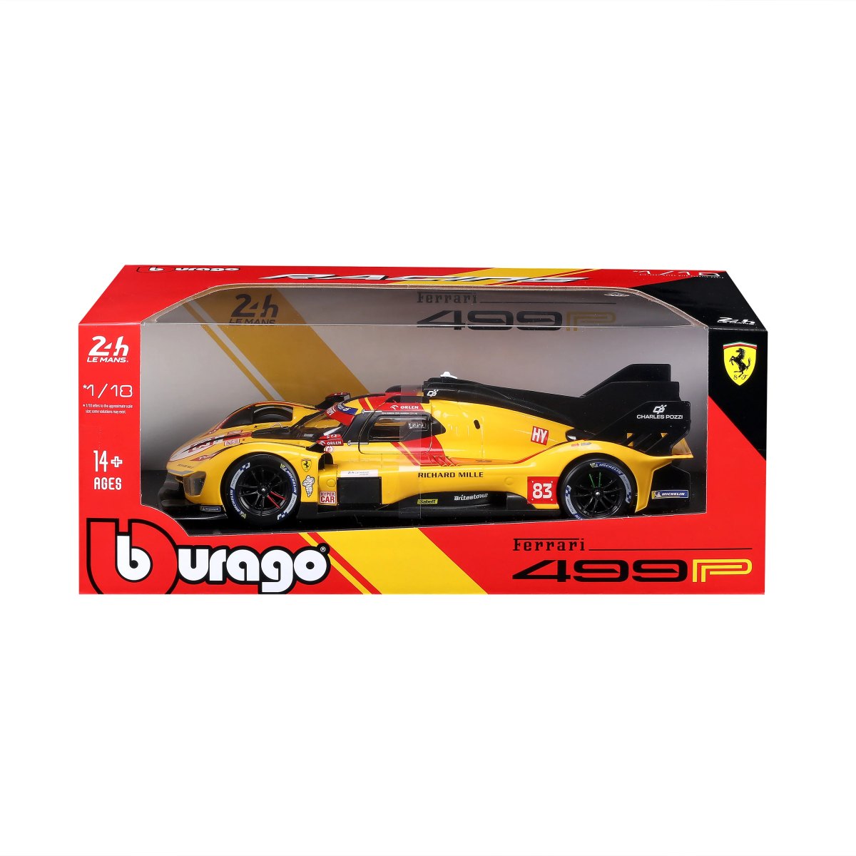 2026 Ferrari 499P 24H LMH Hypercar 2025 Bburago 1:18 No. 83: No package: Image 7