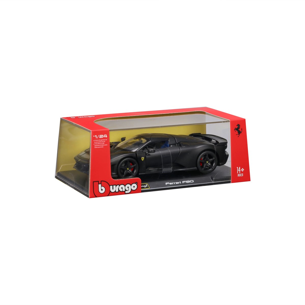 2026 Ferrari F80 1:24 Matt Black with display case - WEB EXCLUSIVE: No package: Image 2
