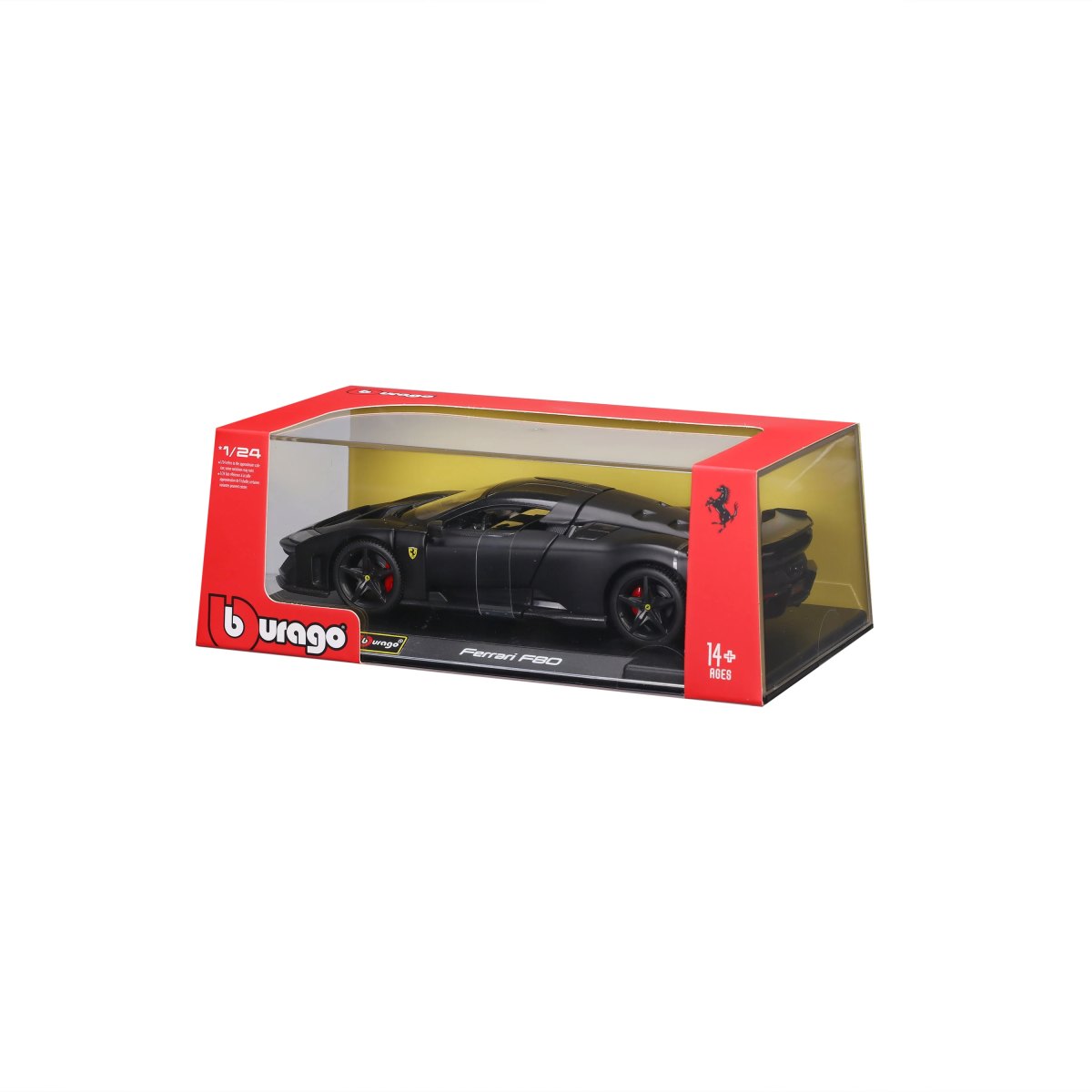2026 Ferrari F80 1:24 Matt Black with display case - WEB EXCLUSIVE: No package: Image 9