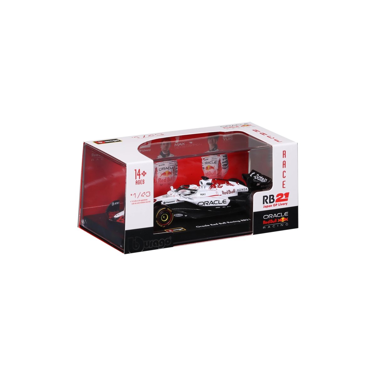 2026 F1 Red Bull Racing RB21 Japan Livery 2025 #1 Verstappen 1:43 scale with display case: No package: Image 2