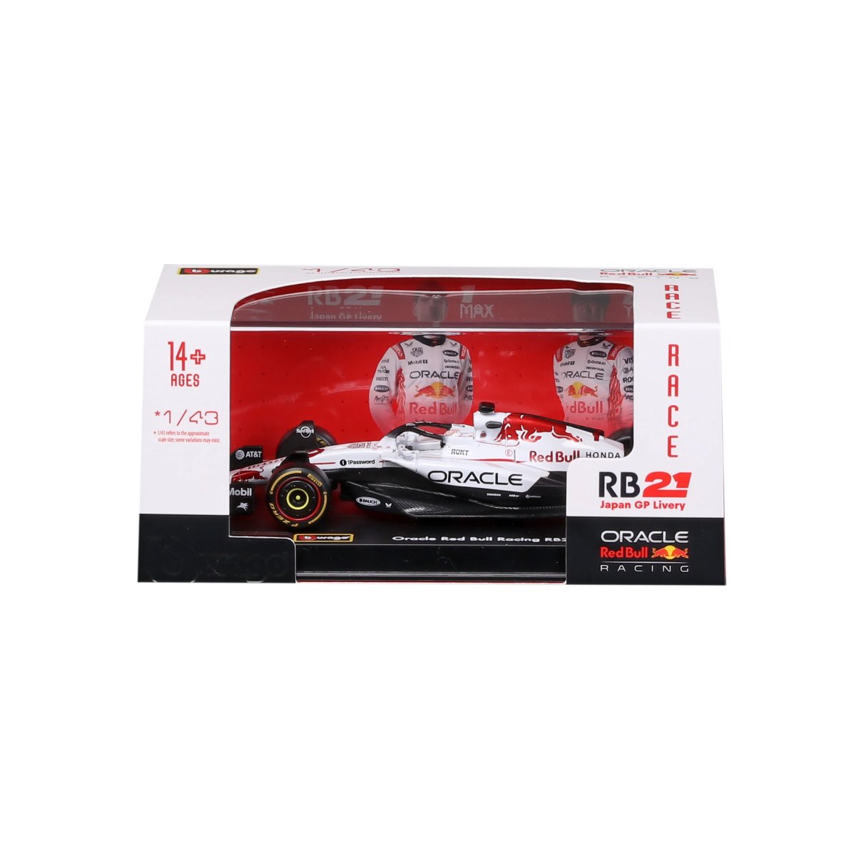 2026 F1 Red Bull Racing RB21 Japan Livery 2025 #1 Verstappen 1:43 scale with display case: No package: Image 8