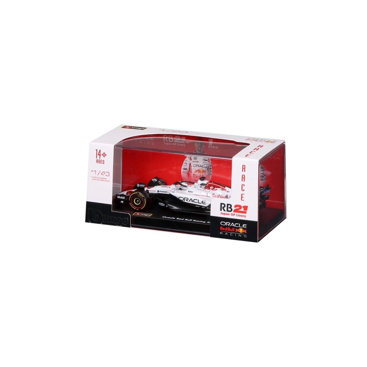 2026 F1 Red Bull Racing RB21 Japan Livery 2025 #1 Verstappen 1:43 scale with display case: No package: Image 9