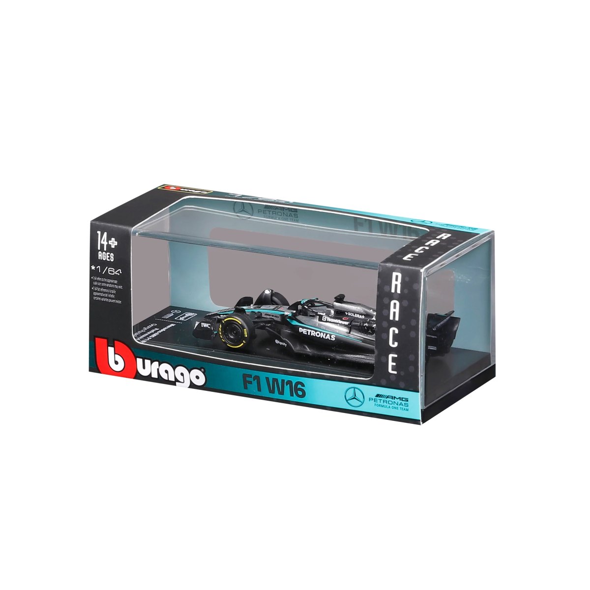 2026 Mercedes-AMG F1 W16 2025 #63 Russell 1:64 with display case: No package: Image 8