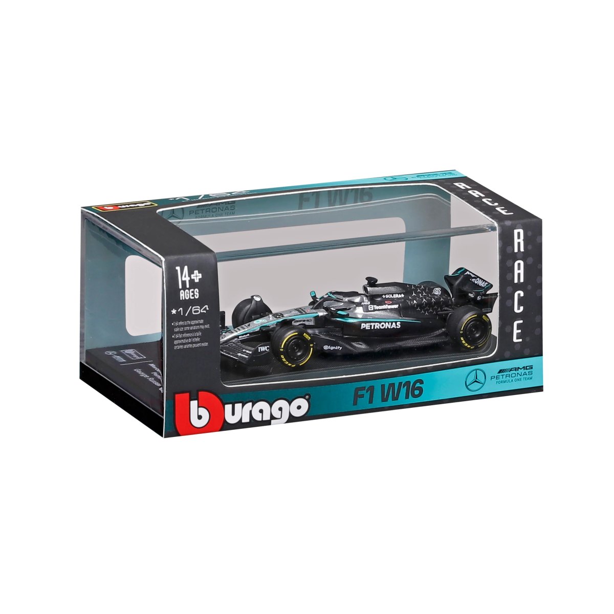 2026 Mercedes-AMG F1 W16 2025 #63 Russell 1:64 with display case: No package: Image 2