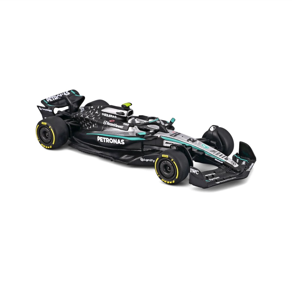 2026 Mercedes-AMG F1 W16 2025 #12 Antonelli 1:64 with display case: No package: Image 6