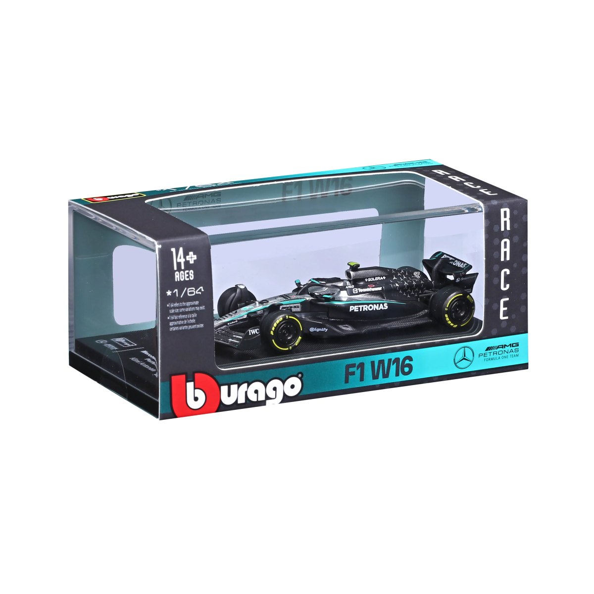 2026 Mercedes-AMG F1 W16 2025 #12 Antonelli 1:64 with display case: No package: Image 2