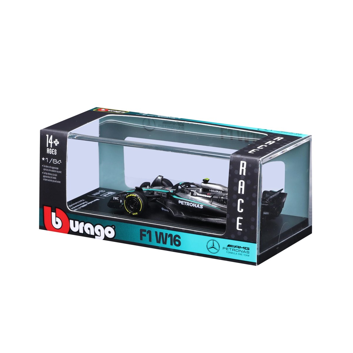2026 Mercedes-AMG F1 W16 2025 #12 Antonelli 1:64 with display case: No package: Image 8