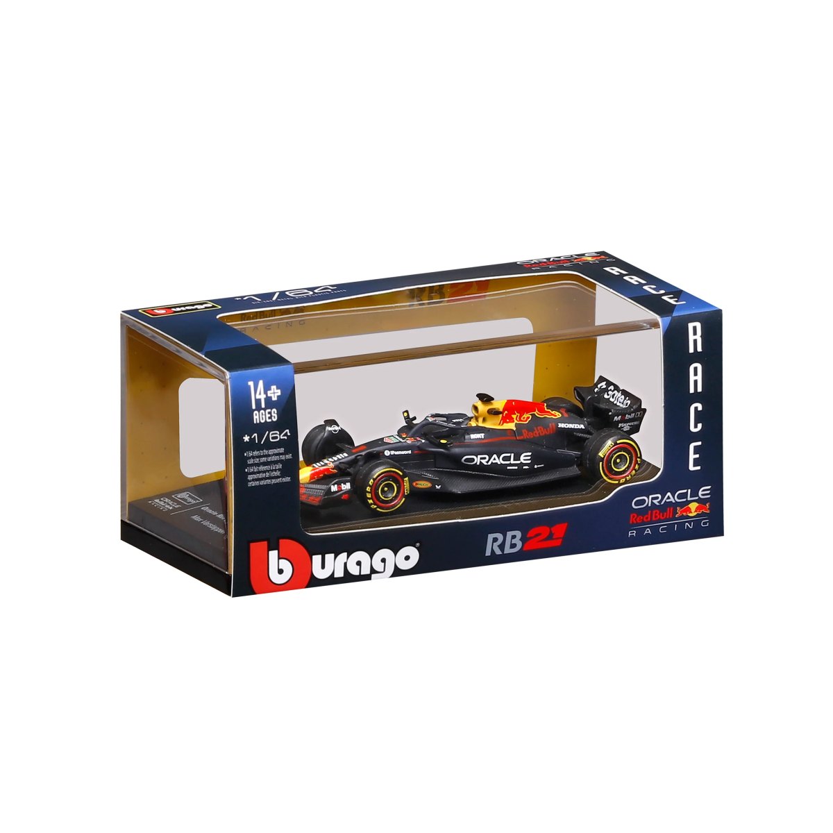 2026 Red Bull Racing RB21 2025 #1 Verstappen 1:64 with display case: No package: Image 2