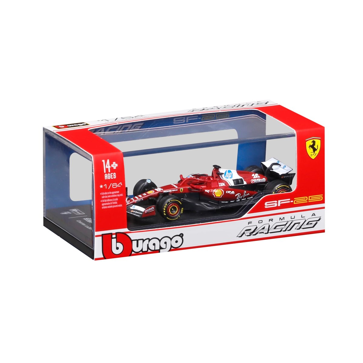 2026 Ferrari SF-25 #16 Charles Leclerc 1:64 with display case: No package: Image 2