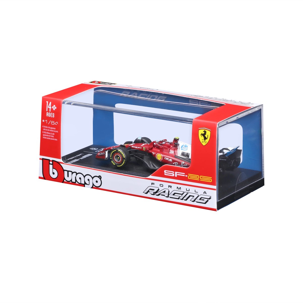 2026 Ferrari SF-25 #44 Lewis Hamilton 1:64 with display case: No package: Image 8