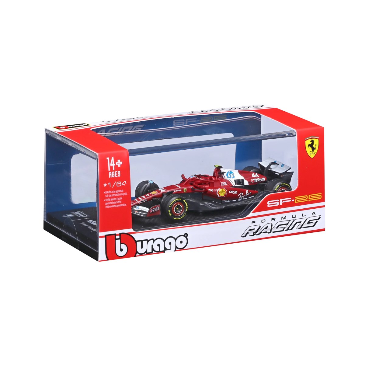 2026 Ferrari SF-25 #44 Lewis Hamilton 1:64 with display case: No package: Image 2