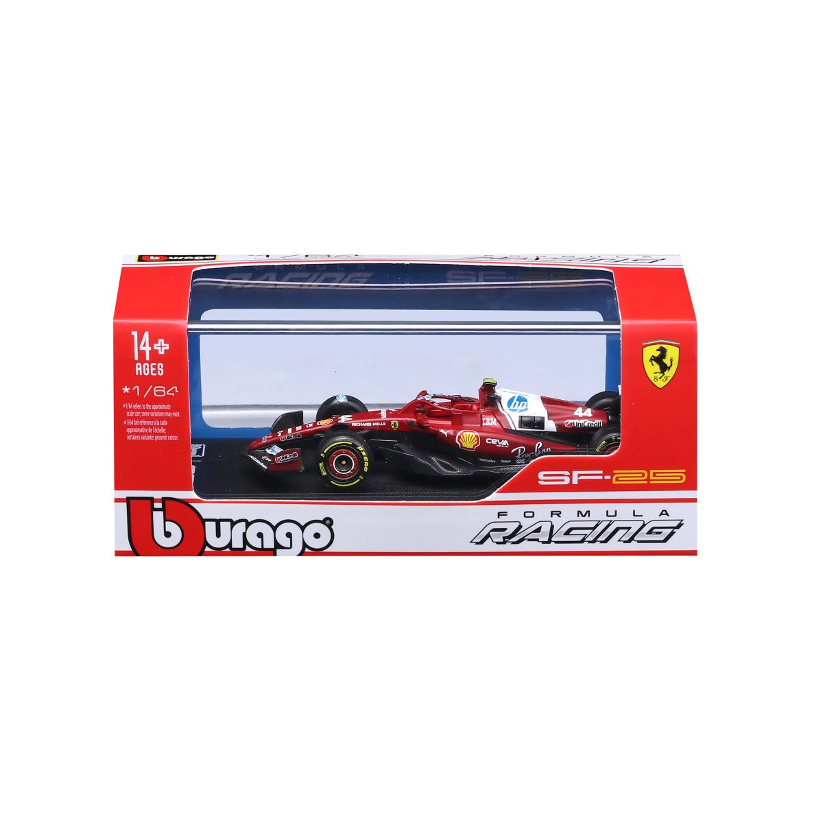 2026 Ferrari SF-25 #44 Lewis Hamilton 1:64 with display case: No package: Image 7