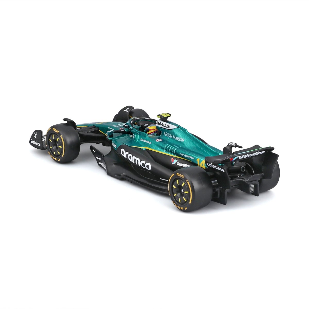 2026 Aston Martin AMR25 2025 #14 Alonso 1:43 with helmet and display case: No package: Image 6