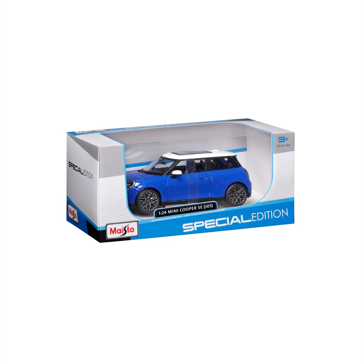 2026 MINI Cooper SE (J01) 2024 Blue - 1:24 Scale: No package: Image 2