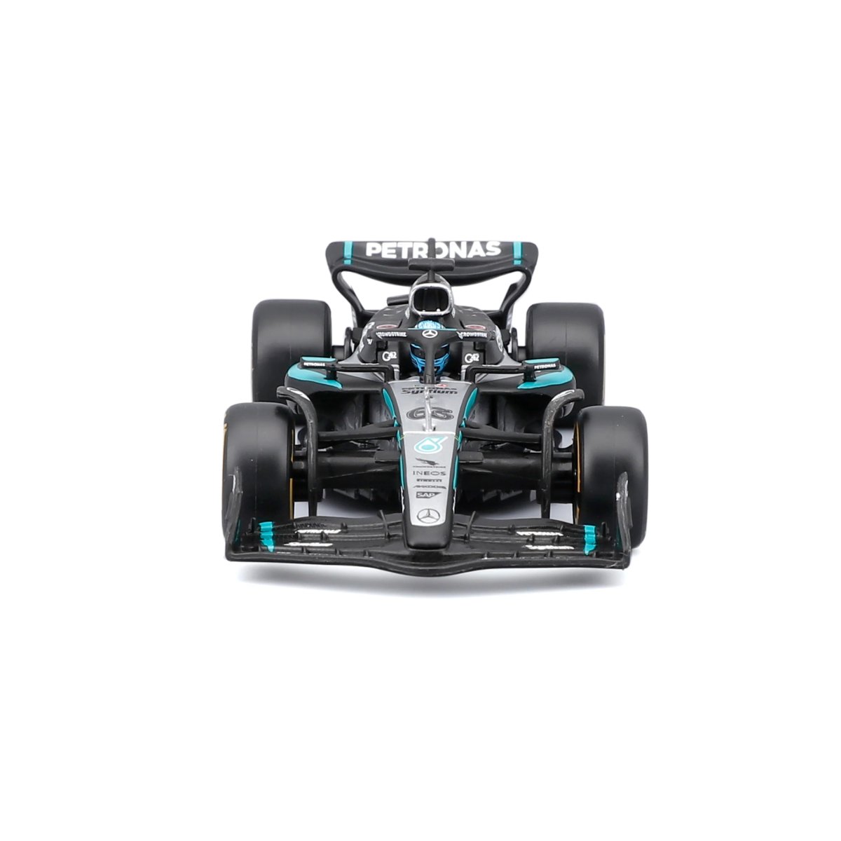 2026 Mercedes-AMG W16 2025 #63 George Russell - Scale 1:43 with base and display case: No package: Image 4