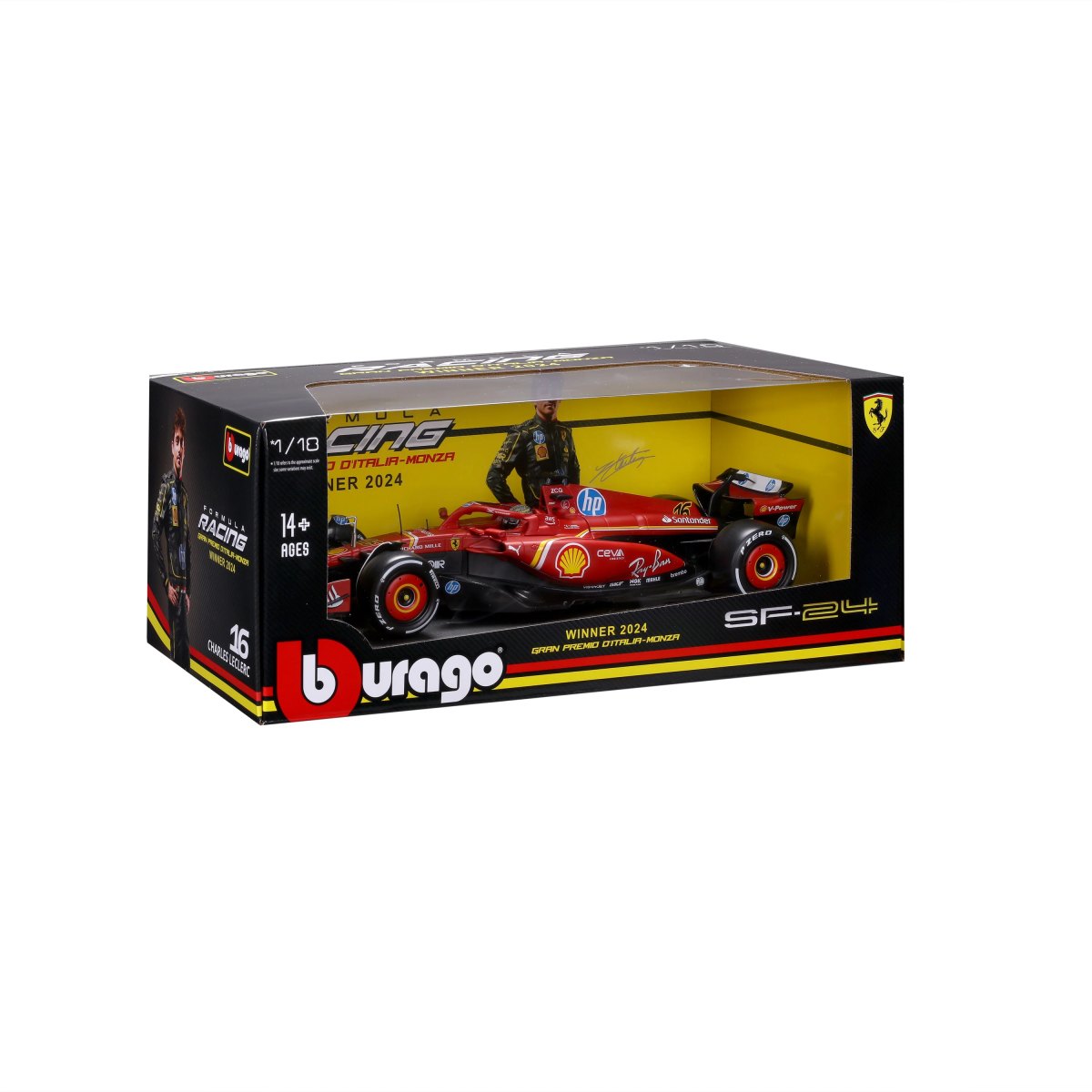 2026 Ferrari SF-24 #16 Charles Leclerc – Winner Monza GP 2024 – 1:18 Scale: No package: Image 2