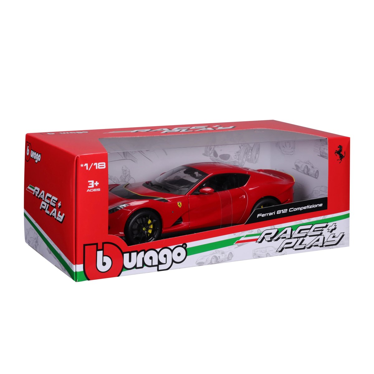 2026 Ferrari 812 Competizione 2021 Red 1:18: No package: Image 2