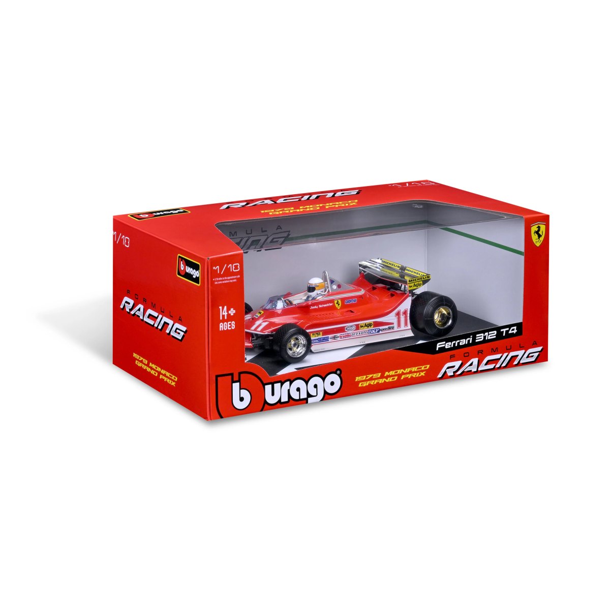 2026 Ferrari 312 T4 'Short Tail' #11 Jody Scheckter – Monaco GP 1979 Winner – 1:18 scale with driver: No package: Image 2
