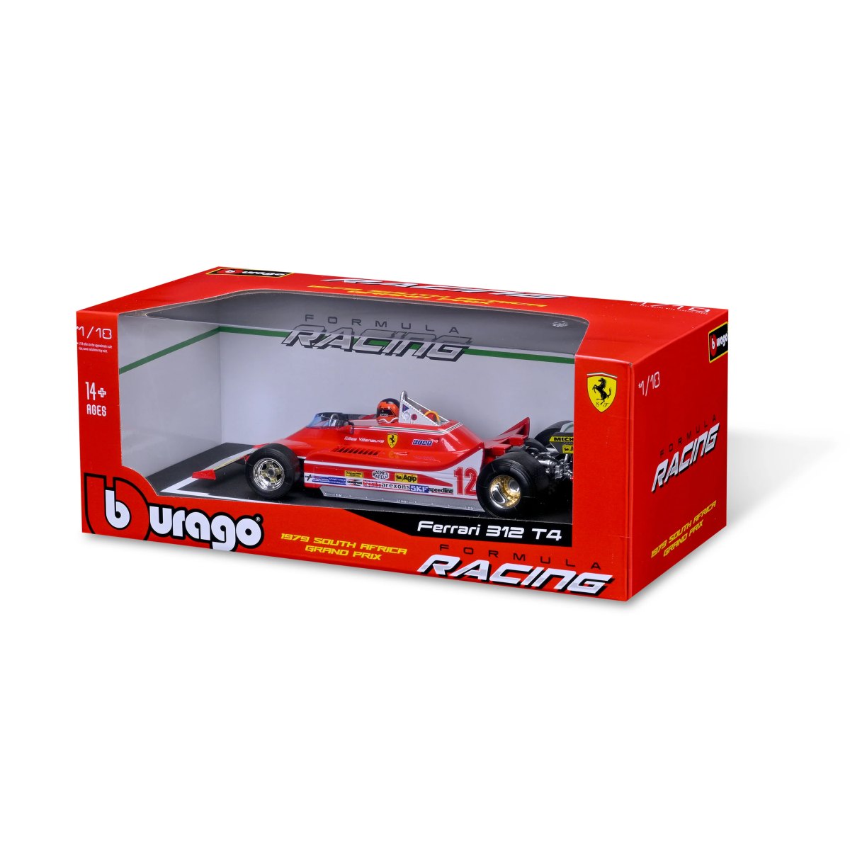 2026 Ferrari 312 T4 #12 Gilles Villeneuve – Winner South Africa GP 1979 – 1:18 Scale with driver: No package: Image 2