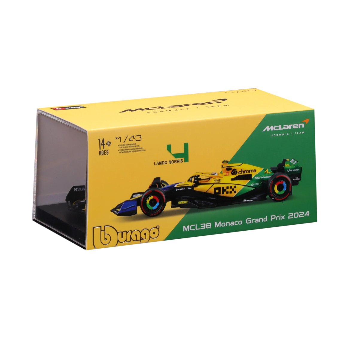2026 McLaren F1 MCL38 Lando Norris #4 GP Monaco 2024 Senna 30th Anniversary Livery: No package: Image 2
